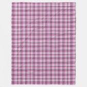 Roze en zwarte spelden fleece deken (Voorkant)