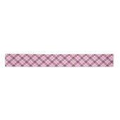 Roze en zwarte spelden satijnen lint (Voorkant)