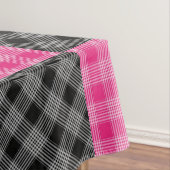 Roze en zwarte speldendoek tafelkleed (Voorbeeld)