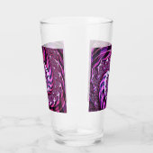 Roze en Zwarte Spiraal Illusie Glas Tumbler (Rechts)