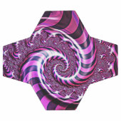 Roze en Zwarte Spiraal Illusie Voetbal (Enkel)