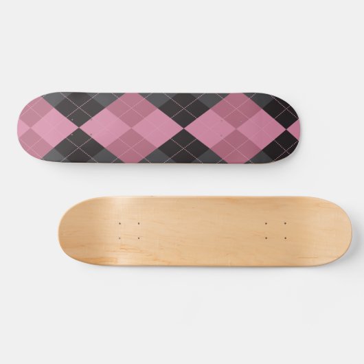 Roze en zwarte stijl persoonlijk skateboard (Horizontaal)