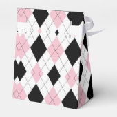 Roze en zwarte stijlpagina - Aangepaste favoriete  Bedankdoosjes (Achterkant)