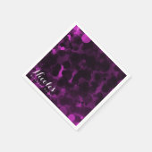 Roze en zwarte Stippen Moderne grafische kaart voo Servetten (Hoek)