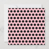 Roze en Zwarte Stippendeken Kaart (Achterkant)