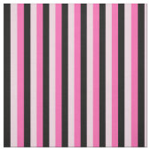 Roze en zwarte strepen stof (Swatch)