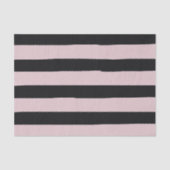 Roze en zwarte strepen Waterverf Tissuepapier (Voorkant)