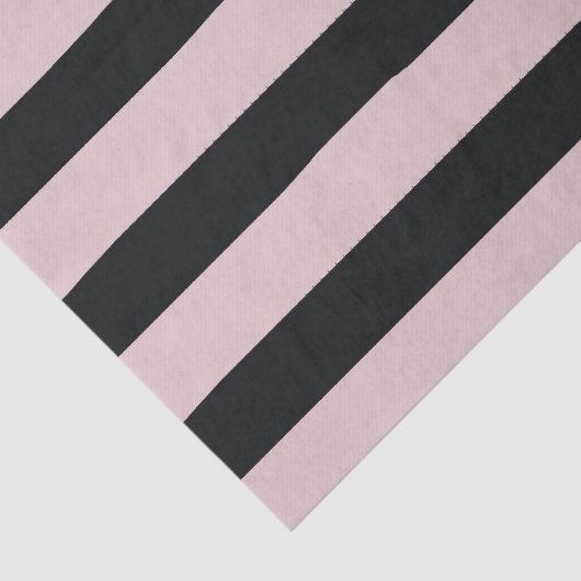 Roze en zwarte strepen Waterverf Tissuepapier (Detail)