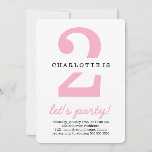 Roze en zwarte stripes Kinderen van afgelopen dag Kaart (Voorkant)