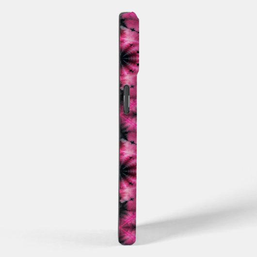 Roze en zwarte stropdas dye gepersonaliseerde naam Case-Mate iPhone case (Achterkant / Rechts)