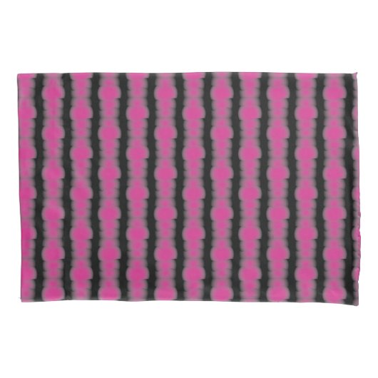 Roze en zwarte tie-dye kussensloop (Voorkant)