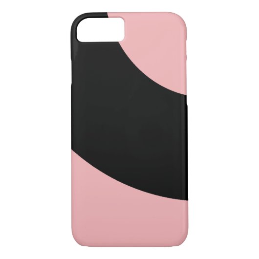 Roze en zwarte Trendy Case-Mate iPhone Case (Achterkant)