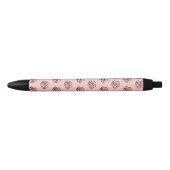 Roze en zwarte ventilatorpen inkt pen (Voorkant)