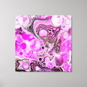 Roze en zwarte vlecht canvas afdruk (Voorkant)