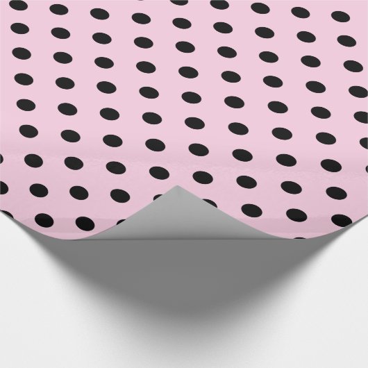Roze en zwarte vlekjes met stipte omhulling papier (Hoek)