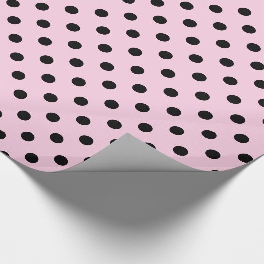 Roze en zwarte vlekjes met stipte omhulling papier (Hoek)