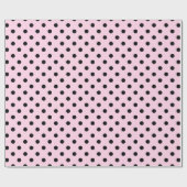 Roze en zwarte vlekjes met stipte omhulling papier (Vlak)