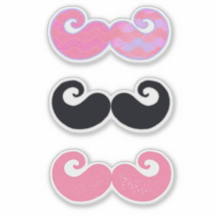 Roze en zwarte vlekken sticker