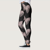 Roze en zwarte vlinder Leggings (Links)