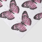 Roze en zwarte vlinderdeeg plakpapier tissuepapier (Detail)