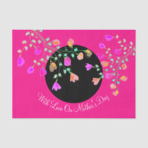 Roze en zwarte vloerse Moederdag