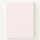 Roze en zwarte vogels op een boomtak notitieboek (Achterkant)