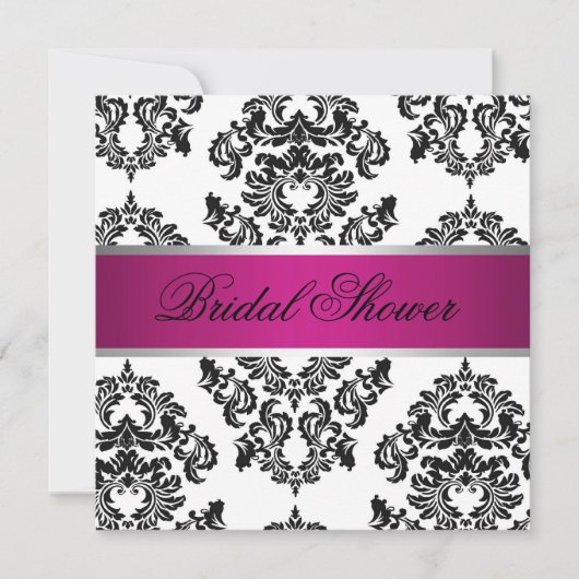 Roze en zwarte Vrijgezellenfeest Kaart (Voorkant)