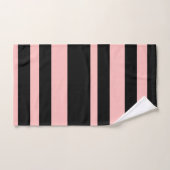 Roze en zwarte washanddoekset bad handdoek (Handdoek)