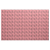 Roze en zwarte XOXO Stof (Yard (91,4 cm))