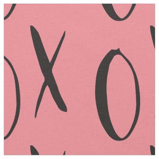 Roze en zwarte XOXO Stof (Close Up)