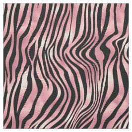 Roze en zwarte zebra afdrukken stof