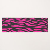 Roze en zwarte zebra afdrukken yogamat (Achterkant (horizontaal))