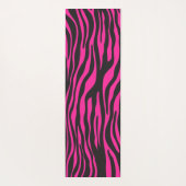 Roze en zwarte zebra afdrukken yogamat (Achterkant)