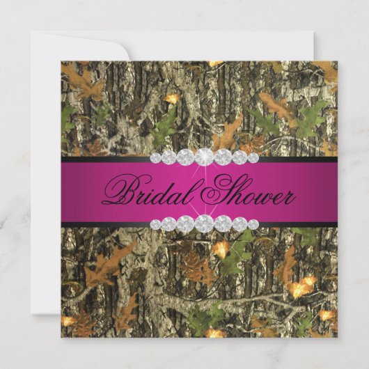 Roze en zwarte Zebra Bachelorette Party Kaart (Voorkant)