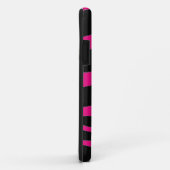 Roze en zwarte zebra bontprint Case-Mate iPhone case (Achterkant/rechts)
