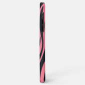 Roze en zwarte Zebra dierenprint Case-Mate iPhone Case (Achterkant/links)