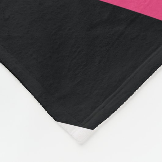 Roze en Zwarte Zebra Stripes Fleece Deken (Hoek)