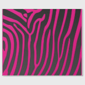 Roze en zwarte zebrastripes — Dierafdrukken Cadeaupapier (Vlak)
