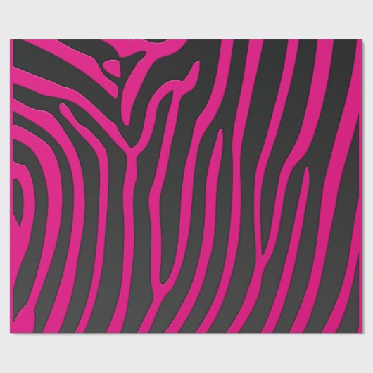 Roze en zwarte zebrastripes — Dierafdrukken Cadeaupapier (Vlak)