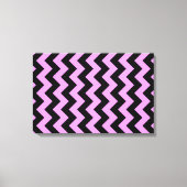 Roze en zwarte zigzag canvas afdruk (Voorkant)