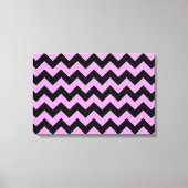 Roze en zwarte zigzag canvas afdruk (Voorkant)