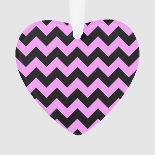 Roze en zwarte zigzag ornament (voorkant)