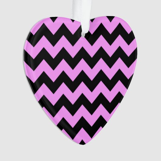 Roze en zwarte zigzag ornament (voorkant)