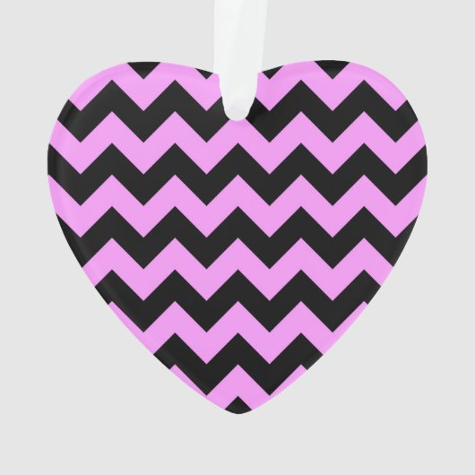 Roze en zwarte zigzag ornament (achterkant)