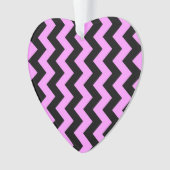 Roze en zwarte zigzag ornament (voorkant)