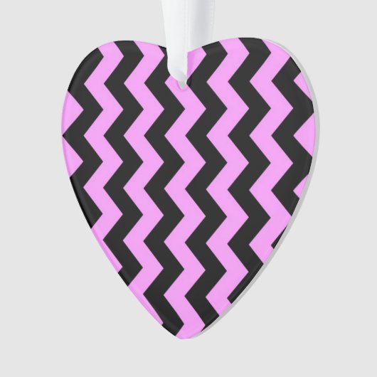 Roze en zwarte zigzag ornament (voorkant)