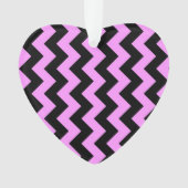 Roze en zwarte zigzag ornament (voorkant)