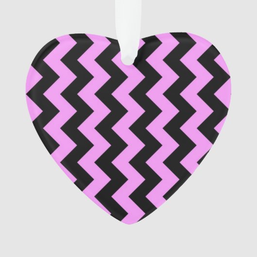 Roze en zwarte zigzag ornament (voorkant)