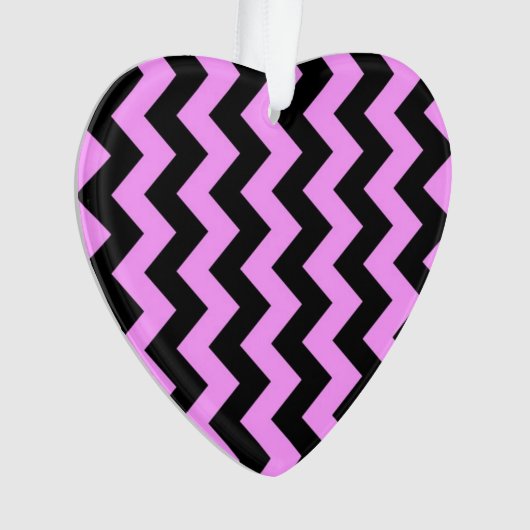 Roze en zwarte zigzag ornament (voorkant)