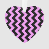 Roze en zwarte zigzag ornament (achterkant)